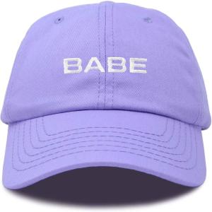 imageDALIX Babe Embroidered Cotton Baseball Cap Adjustable Dad Hat WomensLavender