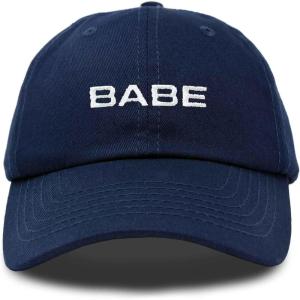 imageDALIX Babe Embroidered Cotton Baseball Cap Adjustable Dad Hat WomensNavy Blue