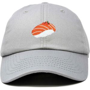 imageDALIX Salmon Nigiri Embroidered Sushi Cotton Dad Hat Baseball Cap Adjustable WomensGray