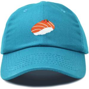 imageDALIX Salmon Nigiri Embroidered Sushi Cotton Dad Hat Baseball Cap Adjustable WomensTeal