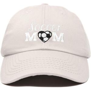imageDALIX Soccer Mom Baseball Cap Womens Dad Hats Adjustable Hat Mothers DayBeige