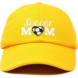 imageDALIX Soccer Mom Baseball Cap Womens Dad Hats Adjustable Hat Mothers DayGold