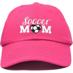 imageDALIX Soccer Mom Baseball Cap Womens Dad Hats Adjustable Hat Mothers DayHot Pink