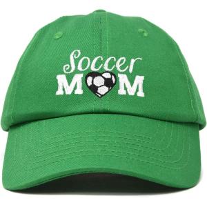 imageDALIX Soccer Mom Baseball Cap Womens Dad Hats Adjustable Hat Mothers DayKelly Green