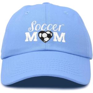 imageDALIX Soccer Mom Baseball Cap Womens Dad Hats Adjustable Hat Mothers DayLight Blue