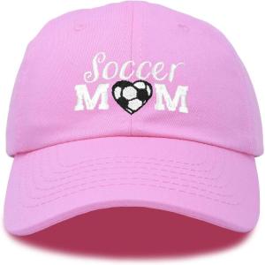 imageDALIX Soccer Mom Baseball Cap Womens Dad Hats Adjustable Hat Mothers DayLight Pink