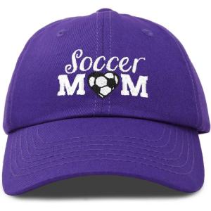 imageDALIX Soccer Mom Baseball Cap Womens Dad Hats Adjustable Hat Mothers DayPurple