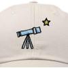 imageDALIX Embroidered Telescope Baseball Cap Cotton Dad Hat MenBeige