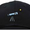 imageDALIX Embroidered Telescope Baseball Cap Cotton Dad Hat MenBlack