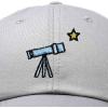 imageDALIX Embroidered Telescope Baseball Cap Cotton Dad Hat MenGray