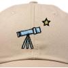 imageDALIX Embroidered Telescope Baseball Cap Cotton Dad Hat MenKhaki