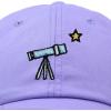 imageDALIX Embroidered Telescope Baseball Cap Cotton Dad Hat MenLavender