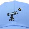 imageDALIX Embroidered Telescope Baseball Cap Cotton Dad Hat MenLight Blue