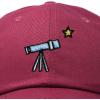 imageDALIX Embroidered Telescope Baseball Cap Cotton Dad Hat MenMaroon