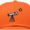 imageDALIX Embroidered Telescope Baseball Cap Cotton Dad Hat MenOrange