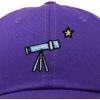 imageDALIX Embroidered Telescope Baseball Cap Cotton Dad Hat MenPurple