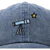 imageDALIX Embroidered Telescope Baseball Cap Cotton Dad Hat MenWashed Navy Blue