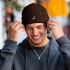 imageDALIX Pigeon Embroidered Beanie Warm Winter Cap Knit Hat MensBrown