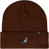 imageDALIX Pigeon Embroidered Beanie Warm Winter Cap Knit Hat MensBrown