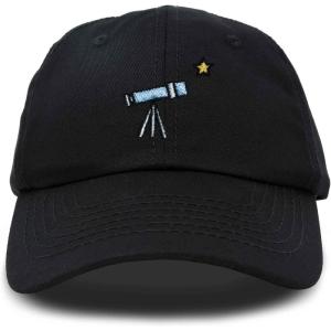 imageDALIX Embroidered Telescope Baseball Cap Cotton Dad Hat MenBlack