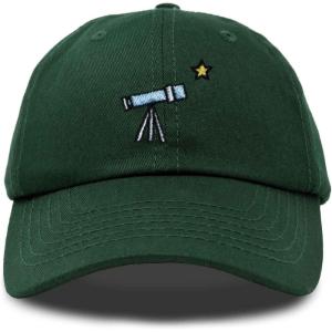 imageDALIX Embroidered Telescope Baseball Cap Cotton Dad Hat MenDark Green