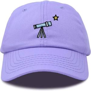 imageDALIX Embroidered Telescope Baseball Cap Cotton Dad Hat MenLavender