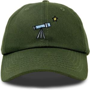 imageDALIX Embroidered Telescope Baseball Cap Cotton Dad Hat MenOlive
