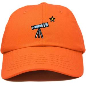 imageDALIX Embroidered Telescope Baseball Cap Cotton Dad Hat MenOrange
