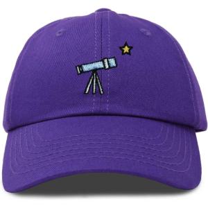 imageDALIX Embroidered Telescope Baseball Cap Cotton Dad Hat MenPurple