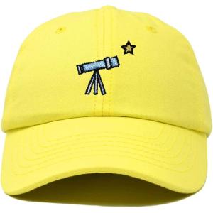 imageDALIX Embroidered Telescope Baseball Cap Cotton Dad Hat MenYellow