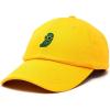 imageDALIX Pickle Dude Cap Embroidered Mens Cotton Baseball HatGold