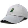 imageDALIX Pickle Dude Cap Embroidered Mens Cotton Baseball HatGray