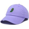 imageDALIX Pickle Dude Cap Embroidered Mens Cotton Baseball HatLavender