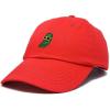 imageDALIX Pickle Dude Cap Embroidered Mens Cotton Baseball HatRed