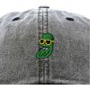 imageDALIX Pickle Dude Cap Embroidered Mens Cotton Baseball HatWashed Black