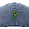 imageDALIX Pickle Dude Cap Embroidered Mens Cotton Baseball HatWashed Navy Blue
