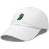 imageDALIX Pickle Dude Cap Embroidered Mens Cotton Baseball HatWhite