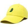 imageDALIX Pickle Dude Cap Embroidered Mens Cotton Baseball HatYellow
