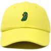 imageDALIX Pickle Dude Cap Embroidered Mens Cotton Baseball HatYellow