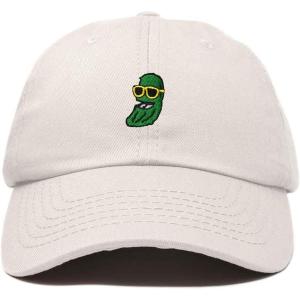 imageDALIX Pickle Dude Cap Embroidered Mens Cotton Baseball HatBeige