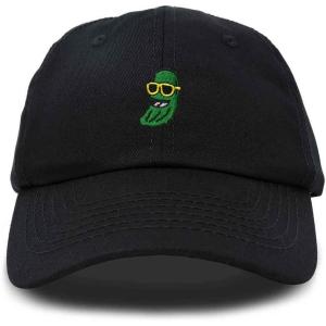 imageDALIX Pickle Dude Cap Embroidered Mens Cotton Baseball HatBlack