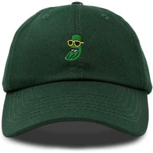 imageDALIX Pickle Dude Cap Embroidered Mens Cotton Baseball HatDark Green