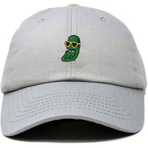 imageDALIX Pickle Dude Cap Embroidered Mens Cotton Baseball HatGray