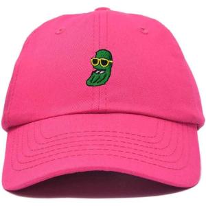imageDALIX Pickle Dude Cap Embroidered Mens Cotton Baseball HatHot Pink