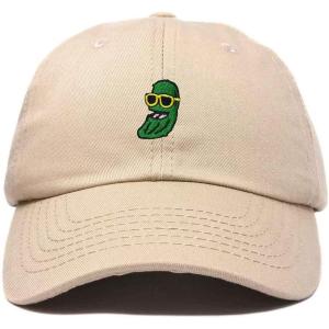 imageDALIX Pickle Dude Cap Embroidered Mens Cotton Baseball HatKhaki
