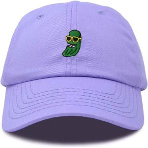 imageDALIX Pickle Dude Cap Embroidered Mens Cotton Baseball HatLavender