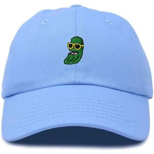 imageDALIX Pickle Dude Cap Embroidered Mens Cotton Baseball HatLight Blue