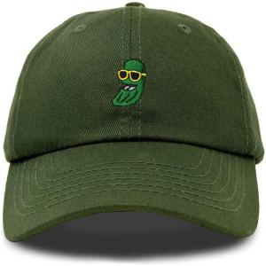 imageDALIX Pickle Dude Cap Embroidered Mens Cotton Baseball HatOlive
