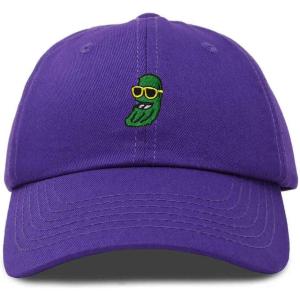 imageDALIX Pickle Dude Cap Embroidered Mens Cotton Baseball HatPurple