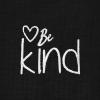imageDALIX Be Kind Embroidered Cotton Relaxed Fit Short Sleeve Crewneck Tee Shirt WomenBlack